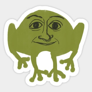 ugly frog Sticker